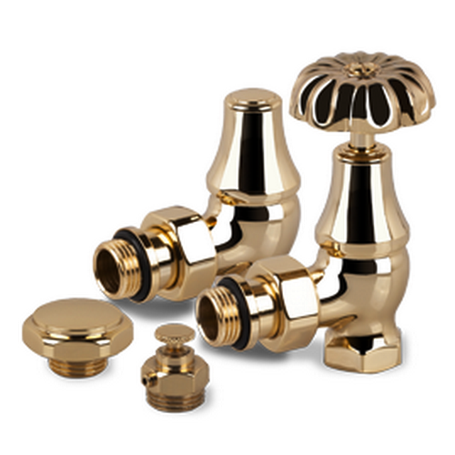 Комплект SR Rubinetterie серия Old Style 1/2" угловой, золото
