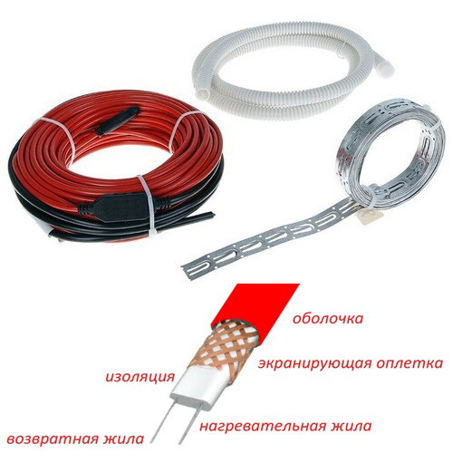 Кабель нагревательный Warmstad WSS - 1060 Вт / 67,5 м (5,5-6,7 м2)