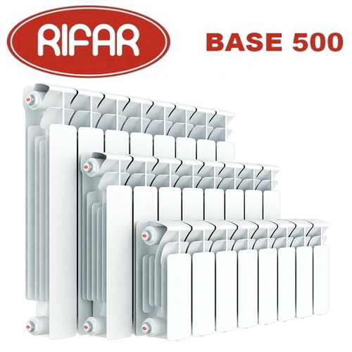Биметаллический радиатор Rifar Base 500 6 секций Биметаллический радиатор Rifar Base 500 6 секций