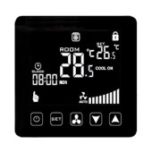 Термостат комнатный цифровой VELAR WH 08, черный Термостат комнатный цифровой VELAR WH 08, черный