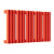 Стальной трубчатый радиатор отопления Empatiko Takt S1-592-200 Scarlet Red