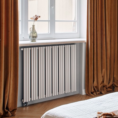 Стальной трубчатый радиатор отопления Empatiko Takt L1-1912-200 Cream Grey