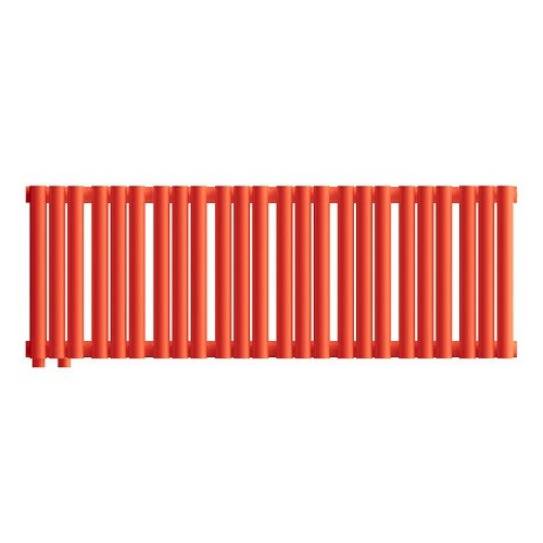 Стальной трубчатый радиатор отопления Empatiko Takt LR2-952-200 Scarlet Red 