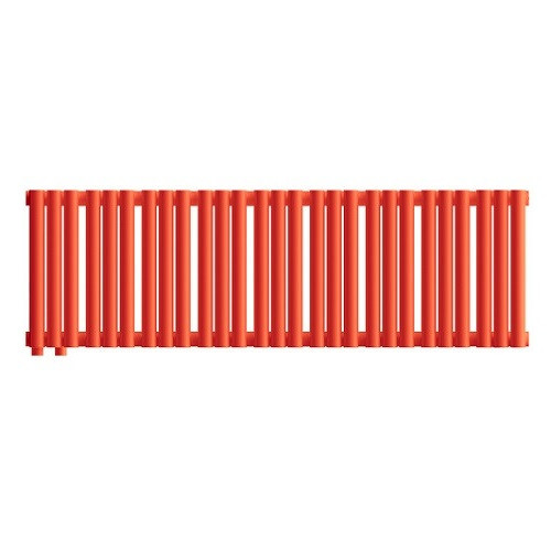 Стальной трубчатый радиатор отопления Empatiko Takt LR2-1072-200 Scarlet Red 