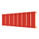 Стальной трубчатый радиатор отопления Empatiko Takt S1-952-200 Scarlet Red Стальной трубчатый радиатор отопления Empatiko Takt S1-952-200 Scarlet Red