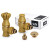 Комплект SR Rubinetterie серия Liberty 1/2" x 3/4" угловой, антик золото