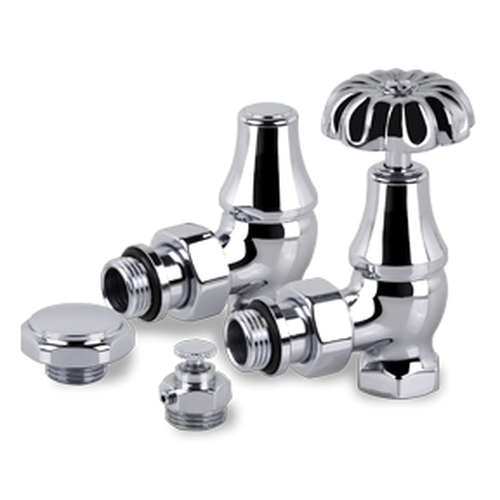 Комплект SR Rubinetterie серия Old Style 1/2" угловой, хром