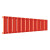 Стальной трубчатый радиатор отопления Empatiko Takt S1-1312-200 Scarlet Red