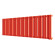 Стальной трубчатый радиатор отопления Empatiko Takt R1-1432-300 Scarlet Red