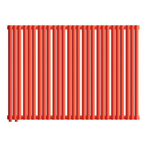 Стальной трубчатый радиатор отопления Empatiko Takt LR2-1072-500 Scarlet Red 