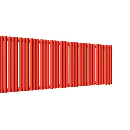Стальной трубчатый радиатор отопления Empatiko Takt R1-1912-300 Scarlet Red