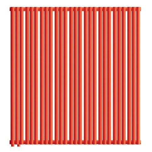 Стальной трубчатый радиатор отопления Empatiko Takt LR2-1072-1750 Scarlet Red 1