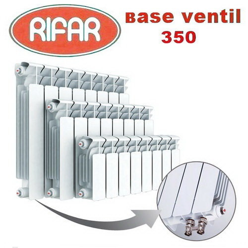 Биметаллический радиатор Rifar Base Ventil 350 8 секций