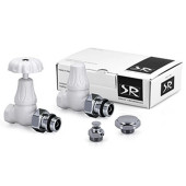 Комплект SR Rubinetterie серия Old Style 1/2" прямой, белый Комплект SR Rubinetterie серия Old Style 1/2" прямой, белый