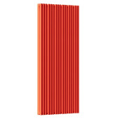 Стальной трубчатый радиатор отопления Empatiko Takt S2-712-2000 Scarlet Red 