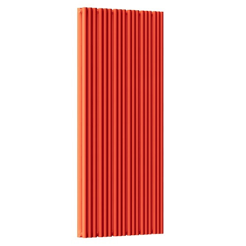 Стальной трубчатый радиатор отопления Empatiko Takt S2-712-2000 Scarlet Red 