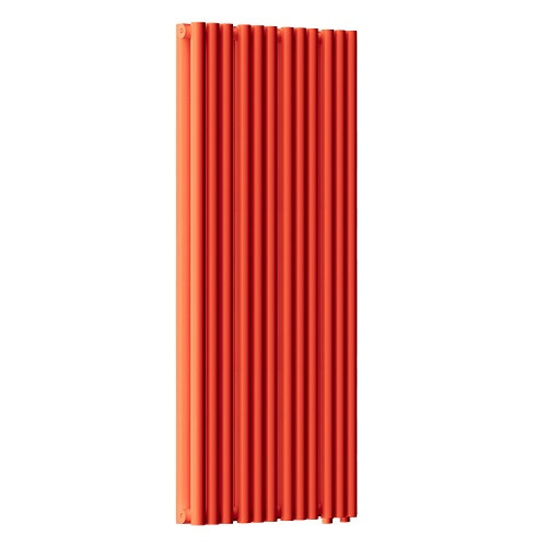 Стальной трубчатый радиатор отопления Empatiko Takt LR2-472-1750 Scarlet Red