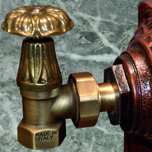 Комплект SR Rubinetterie серия Old Style 1/2" угловой, бронза