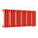 Стальной трубчатый радиатор отопления Empatiko Takt R1-712-200 Scarlet Red