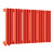 Стальной трубчатый радиатор отопления Empatiko Takt L1-712-300 Scarlet Red