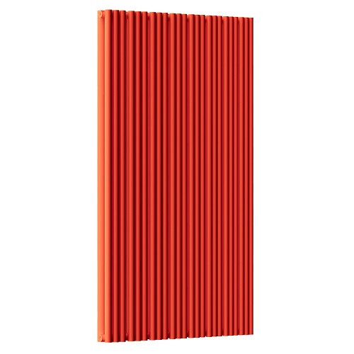 Стальной трубчатый радиатор отопления Empatiko Takt S2-952-2000 Scarlet Red 