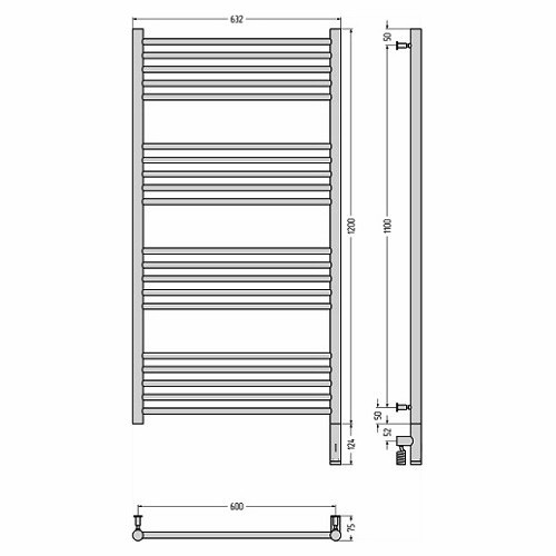 Электрический полотенцесушитель Сунержа Богема 3.0 прямая 1200х600 МЭМ правый (Без покрытия) Электрический полотенцесушитель Сунержа Богема 3.0 прямая 1200х600 МЭМ правый (Без покрытия)