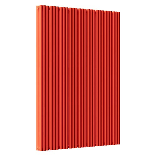 Стальной трубчатый радиатор отопления Empatiko Takt S2-1072-2000 Scarlet Red