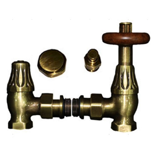 Комплект SR Rubinetterie серия Old Style 1/2" угловой, бронза (термостатика)