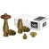Комплект SR Rubinetterie серия Old Style 1/2" угловой, бронза (термостатика)