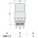 Термоголовка S.R. Rubineterrie "Domus" M30x1.5, цвет - никель матовый Термоголовка S.R. Rubineterrie "Domus" M30x1.5, цвет - никель матовый