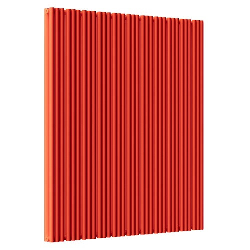 Стальной трубчатый радиатор отопления Empatiko Takt S2-1312-2000 Scarlet Red 