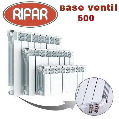 Биметаллический радиатор Rifar Base Ventil 500 12 секций