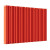 Стальной трубчатый радиатор отопления Empatiko Takt S2-1072-500 Scarlet Red 