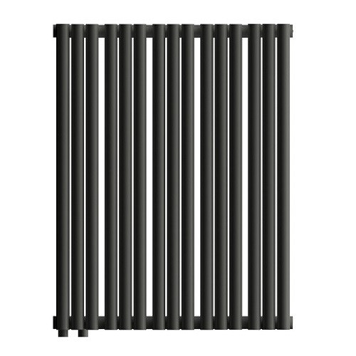 Стальной трубчатый радиатор отопления Empatiko Takt LR2-592-500 Coal Black