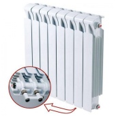 Биметаллический радиатор отопления Rifar Monolit Ventil 500 11 секций Биметаллический радиатор отопления Rifar Monolit Ventil 500 11 секций