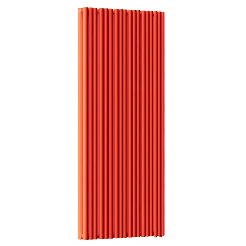 Стальной трубчатый радиатор отопления Empatiko Takt LR2-712-2000 Scarlet Red