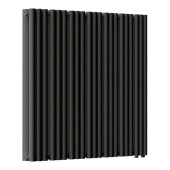 Стальной трубчатый радиатор отопления Empatiko Takt LR2-832-500 Coal Black 