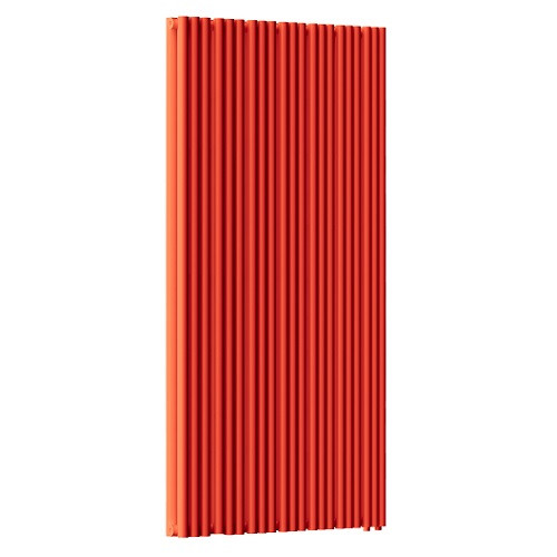 Стальной трубчатый радиатор отопления Empatiko Takt LR2-832-2000 Scarlet Red