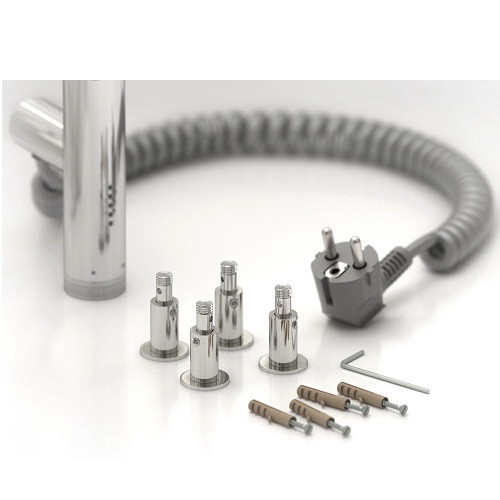 Электрический полотенцесушитель Сунержа Богема 3.0 прямая 800х300 МЭМ левый (Без покрытия)