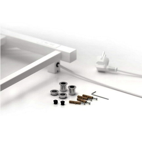 Электрический полотенцесушитель Стилье Формат 26 800х500, правый, матовый белый