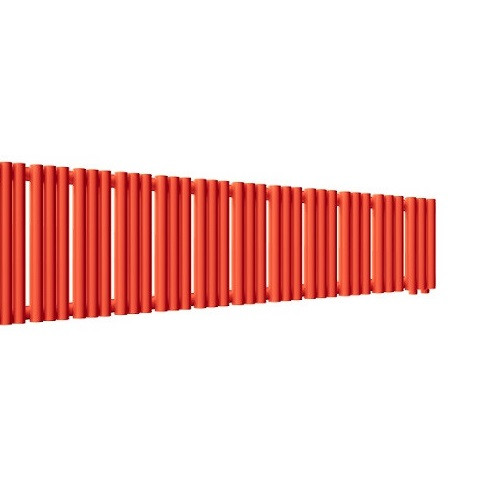 Стальной трубчатый радиатор отопления Empatiko Takt R1-1792-200 Scarlet Red