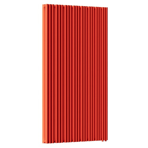 Стальной трубчатый радиатор отопления Empatiko Takt LR2-952-2000 Scarlet Red
