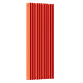 Стальной трубчатый радиатор отопления Empatiko Takt S2-472-1750 Scarlet Red 