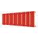Стальной трубчатый радиатор отопления Empatiko Takt L1-952-200 Scarlet Red Стальной трубчатый радиатор отопления Empatiko Takt L1-952-200 Scarlet Red