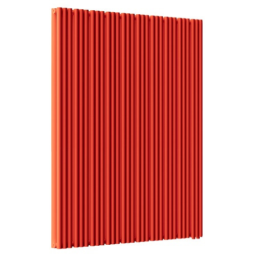 Стальной трубчатый радиатор отопления Empatiko Takt LR2-1192-2000 Scarlet Red