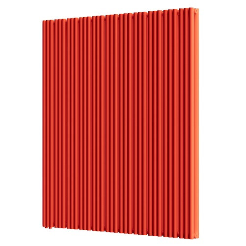 Стальной трубчатый радиатор отопления Empatiko Takt LR2-1312-2000 Scarlet Red 