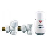 Комплект ​Vario Term ELEGANT угловой ELGS0206C/FK GW 1/2" х GZ 1/2" Белый