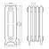 Чугунный радиатор отопления РАДIМАКС BRISTOL 600 (1 секция) Чугунный радиатор отопления РАДIМАКС BRISTOL 600 (1 секция)