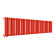 Стальной трубчатый радиатор отопления Empatiko Takt L1-1192-200 Scarlet Red
