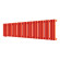 Стальной трубчатый радиатор отопления Empatiko Takt L1-1192-200 Scarlet Red